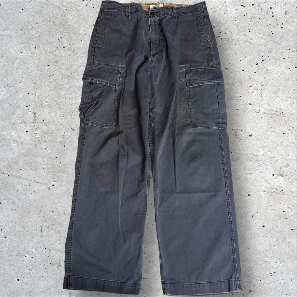 Y2k Old Navy Military Cargo Pants Utility Baggy Loose Fit Size 33x32 - Picture 5 of 6